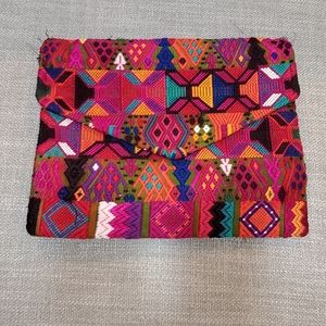 Multi colored clutch